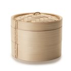Pentola a vapore tradizionale in bambù da 20 cm di diametro