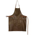 Grembiule DutchDeluxes BBQ Style Vintage Brown in cuoio marrone per bbq e cucina