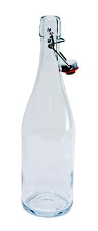 Bottiglia trasparente per limonata, 75 cl, con tappo meccanico (6 pz.)