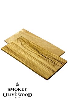 Vassoi legno dl&acute;olivo da 22 cm per grigliare al barbecue (2)