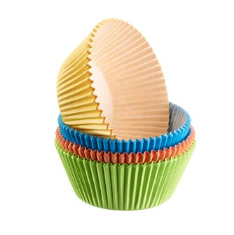 colore naturale Bestonzon 100 pirottini per cupcake a forma di tulipano per muffin cupcake feste 