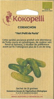 Semi di cetriolino verde piccolo di Parigi